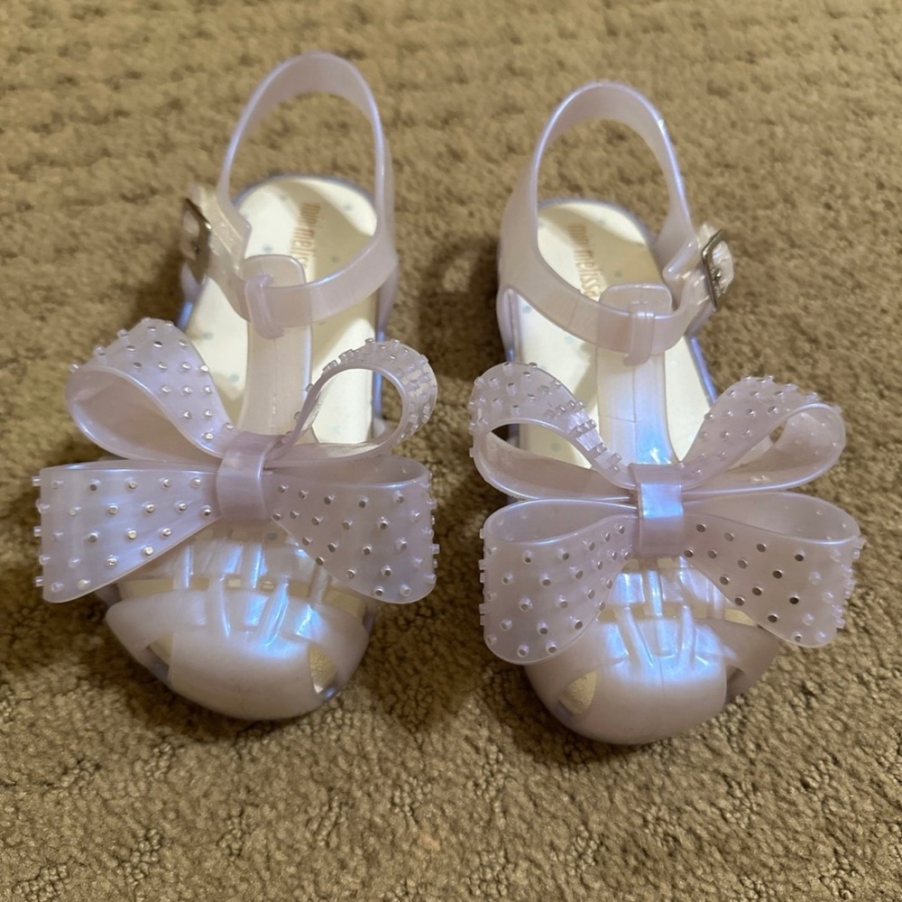Mini Melissa Double Bow Sandal US 10